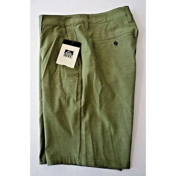 Reef 3FMWH0280 Men's Sz 28 Light Olive Dante 20" Walk Shorts - Picture 6 of 9